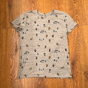 LUCKY BRAND camping t shirt